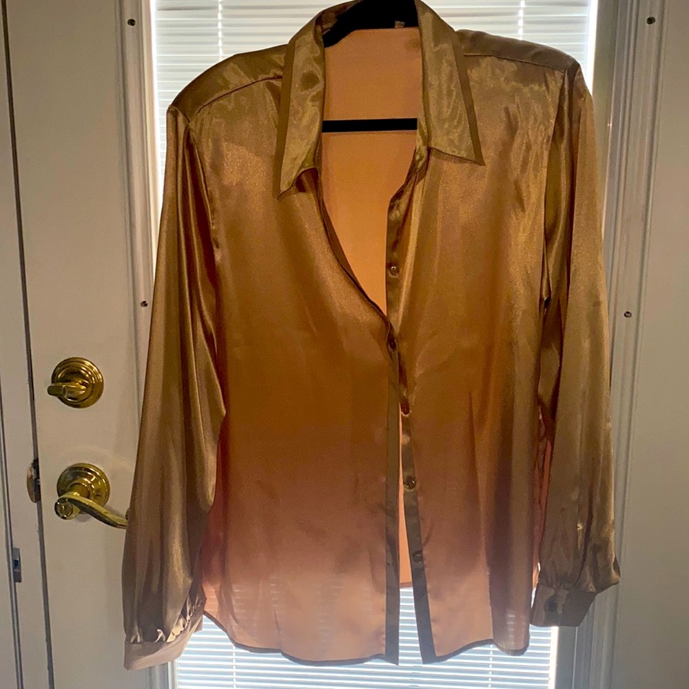 Gold dressy shirt